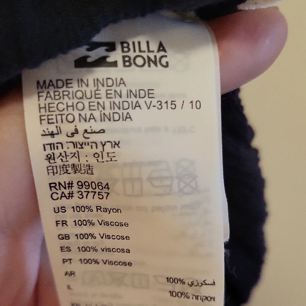 Billabong Black Floral Maxi Dress Spring/Easter - Picture 5 of 5